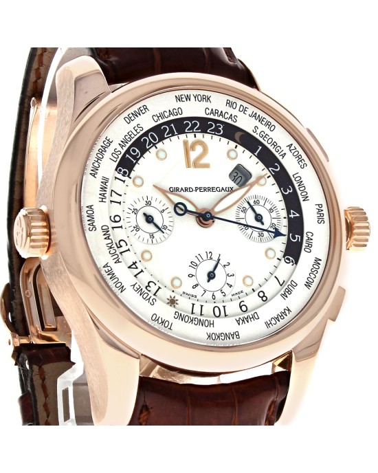 Girard-Perregaux WW.TC World Time Chronograph Rose Gold 4980